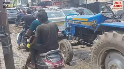Condition in Meerut is bad due to rain: Odian Road, Gauripur Chowki, Brahmapuri are jammed