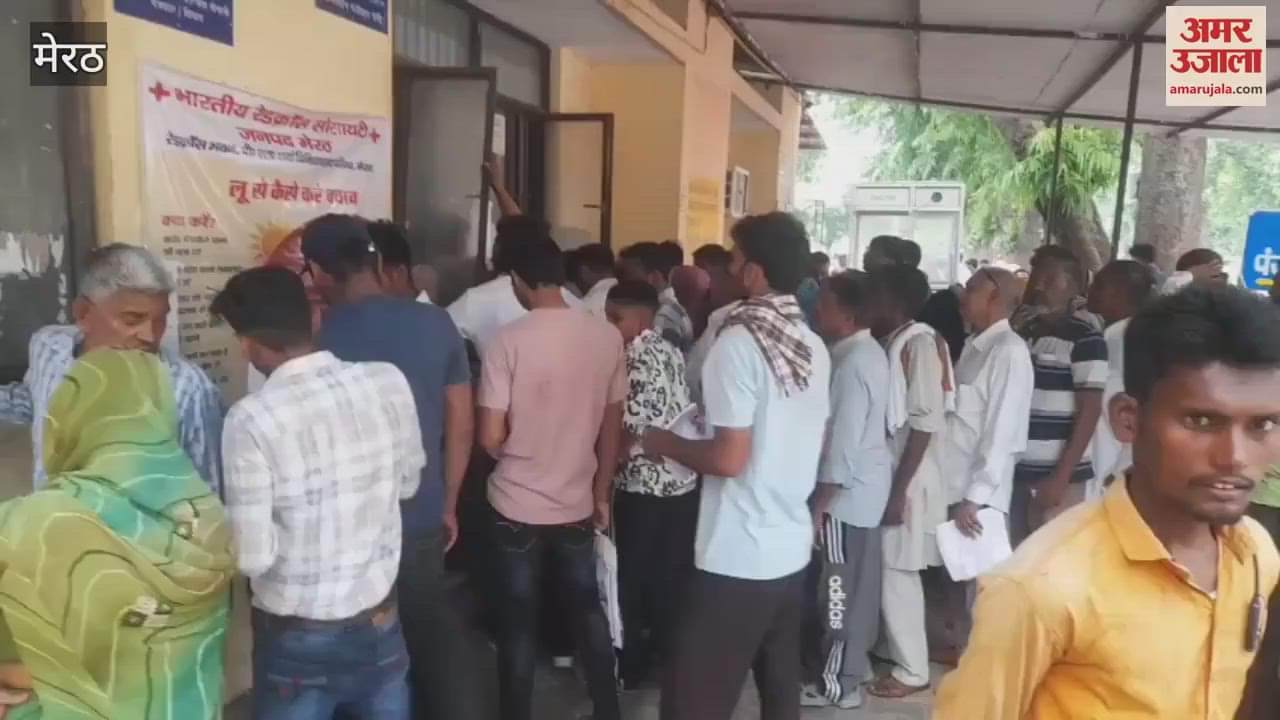 Increase in number of patients during rainy season: Long queues of patientsin Meerut Medical