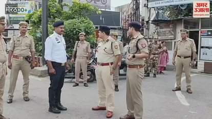 Meerut: DIG Range serious about traffic management, reached Begumpul and checked the system
