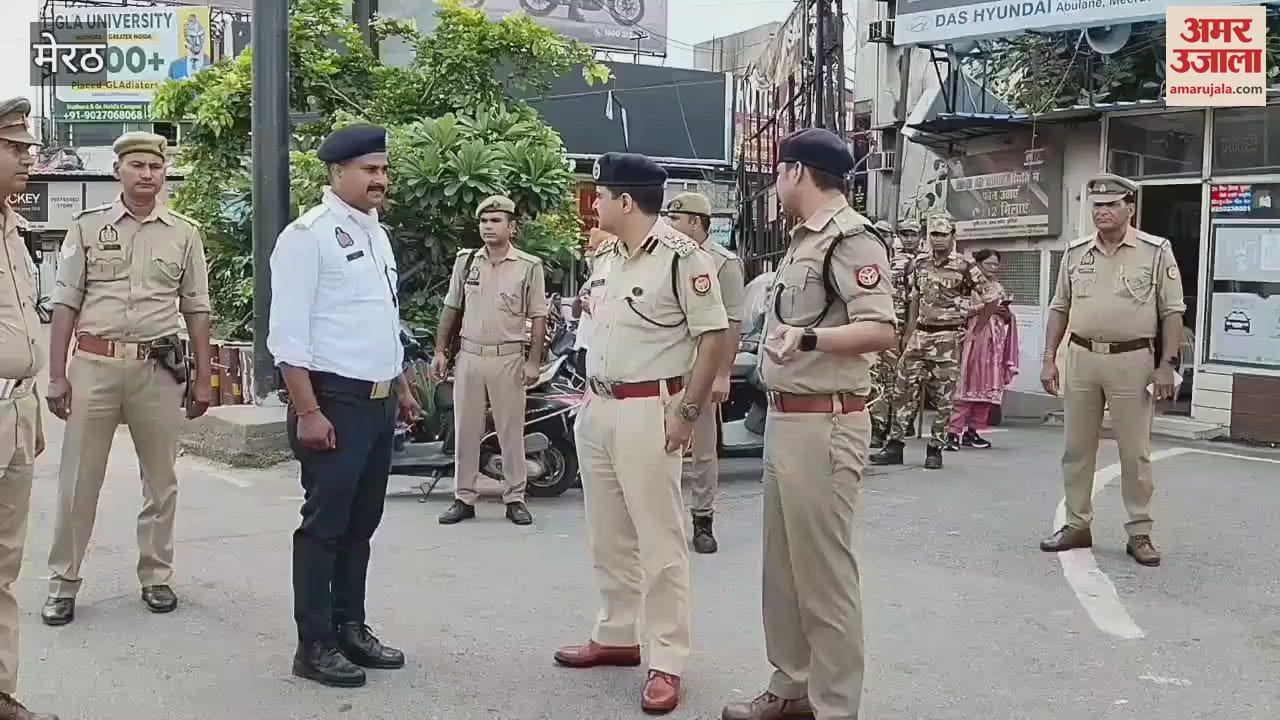 Meerut: DIG Range serious about traffic management, reached Begumpul and checked the system