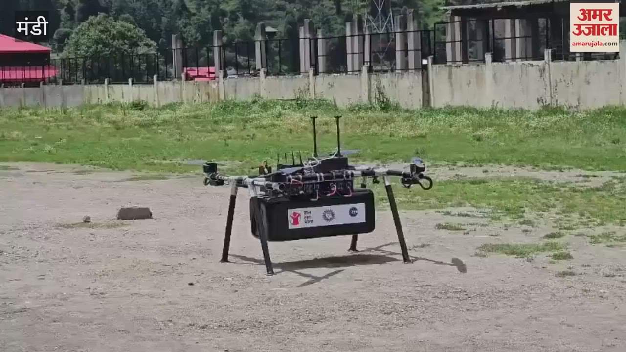 Mandi Ration kits delivered to disaster-affected Bayla village by cargo drone