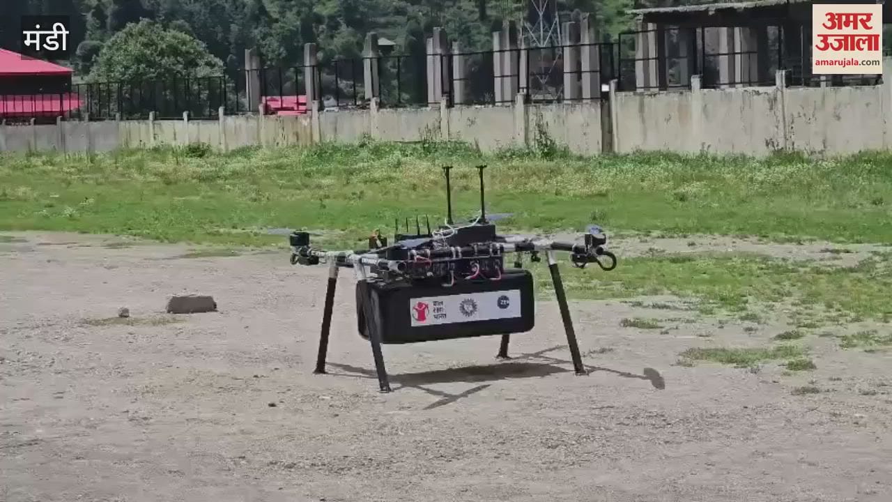 Mandi Ration kits delivered to disaster-affected Bayla village by cargo drone