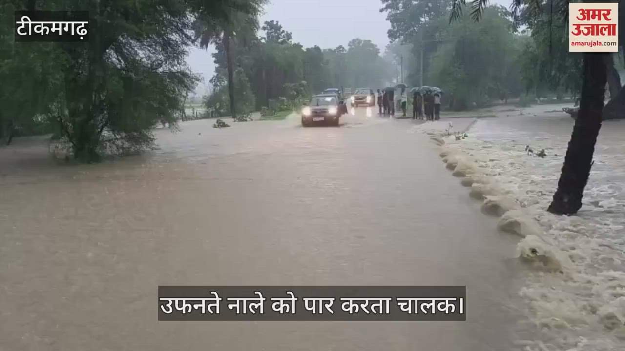 Tikamgarh News: Due to torrential rain, road connectivity of Tikamgarh with Jhansi was disrupted