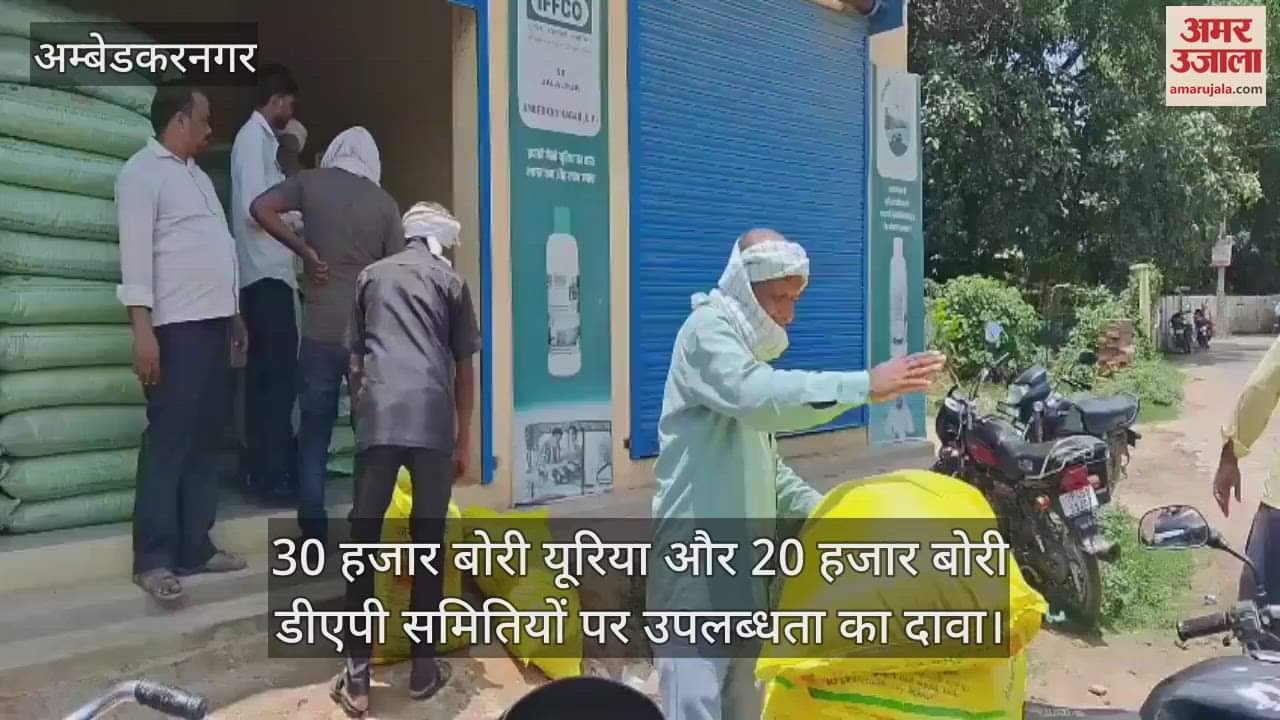 VIDEO: अंबेडकरनगर: कहीं डीएपी मौजूद, तो कहीं नदारद, मायूस लौटे किसान