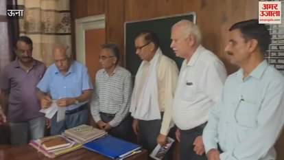 Una Samaj Seva Samiti Bangana provided a check of Rs 51 thousand to the Chief Minister Relief Fund