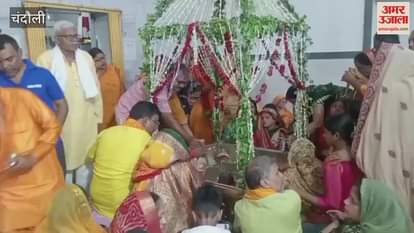 Wishing for public welfare by performing Rudrabhishek