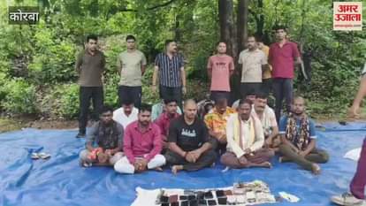 15 gamblers have been caught gambling in the forests of Korba