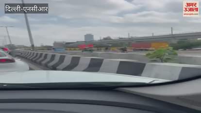 Traffic jam between Kalindi Kunj and Noida