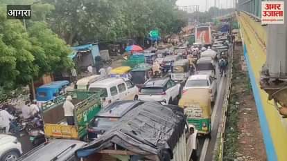 Roads were flooded with water due to rain