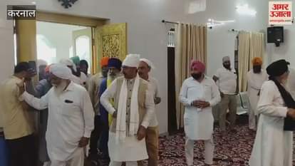 Assembly Speaker Harvinder Kalyan laid the foundation stone of projects worth Rs 1.25 crore in Gharaunda, Karnal and offered prayers at the Gurudwara