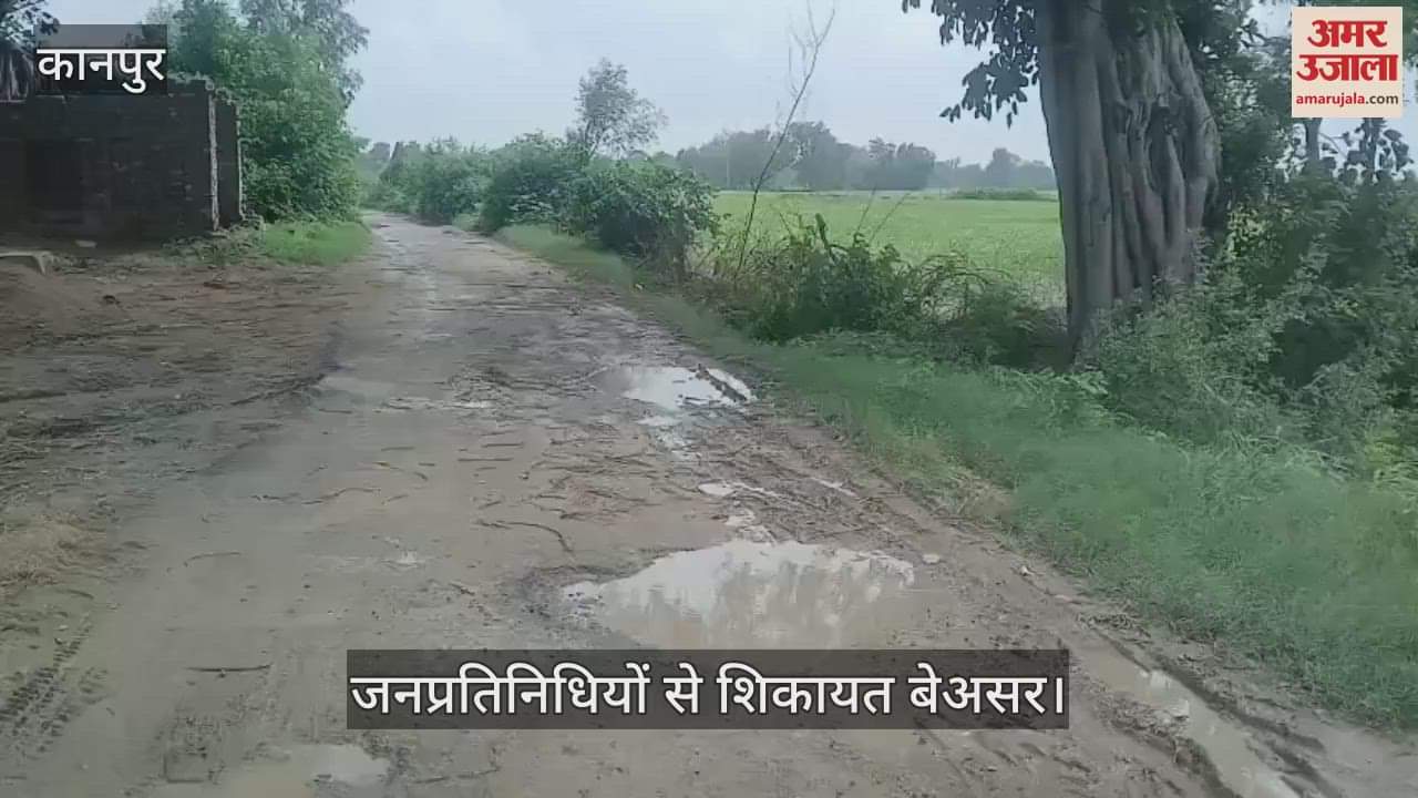कानपुर में शिवराजपुर के महराजनगर में गड्ढे और जलभराव से ग्रामीण परेशान