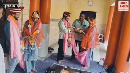 Two Muslim girls married Hindu boys changed their name along with their religion in moradabad
