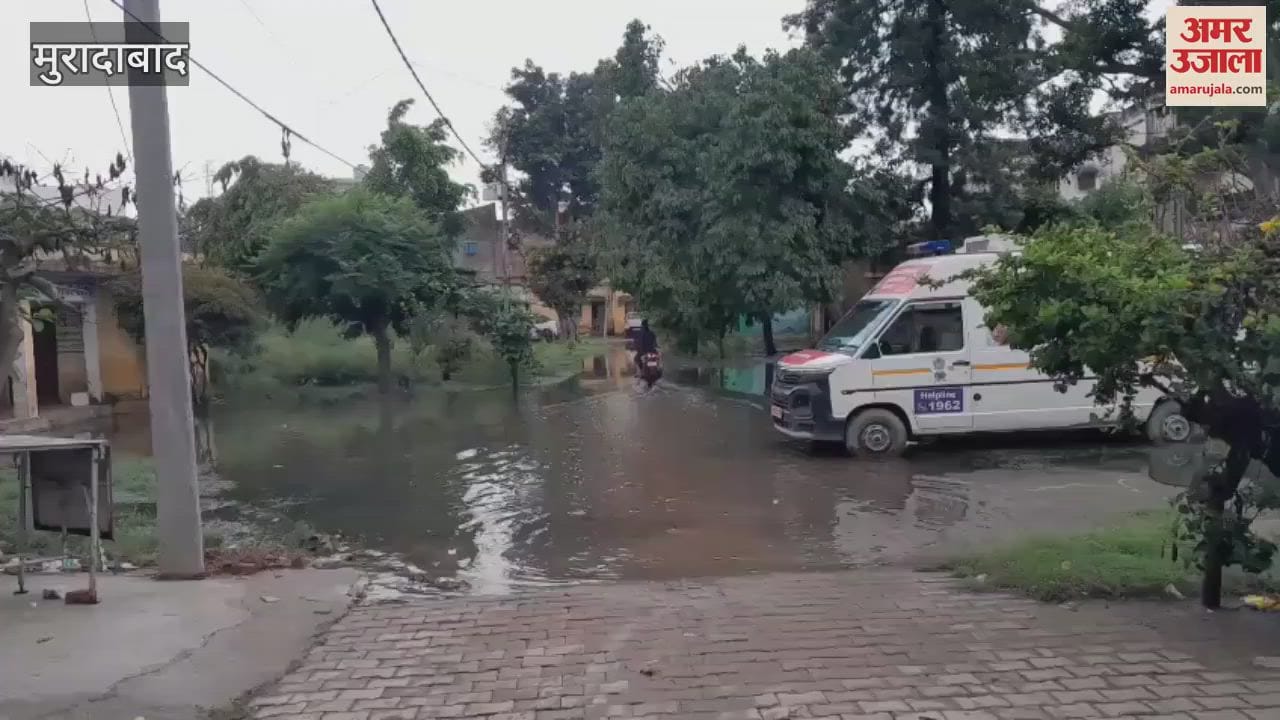 Water filled in government residential colonies due to rain, relief from heat
