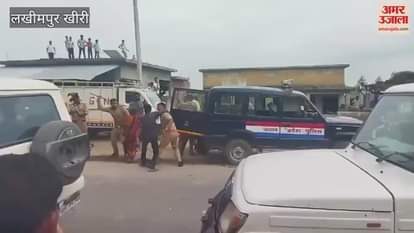 Policemen beat up a youth in Lakhimpur Kheri