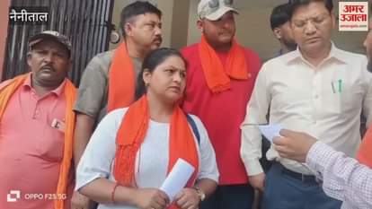 Karni Sena demanded implementation of NCERT books in private schools in ramnagar