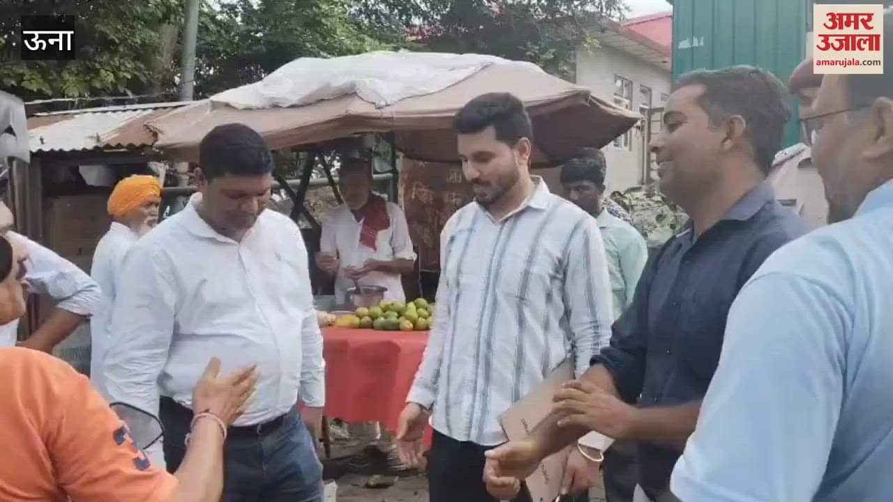 Una Preparations for Shravan Ashtami fair in full swing Deputy Tehsildar visited the market