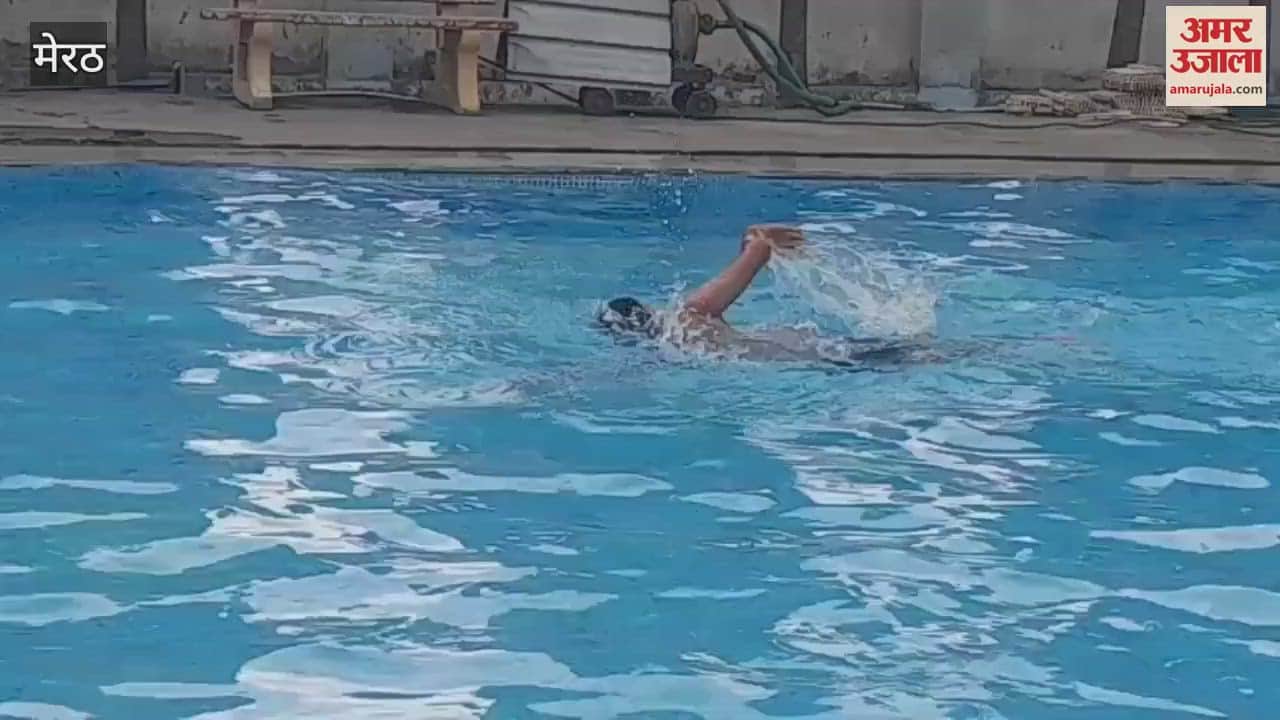 Meerut: Divisional level swimming trials held at Karan Public School, 13 players participated