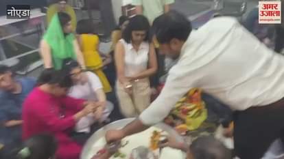 Disabled children performed Rudrabhishek in the month of Sawan in Noida