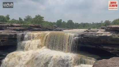 beauty of nature and flood of adventure in waterfalls of Naugarh VIDEO