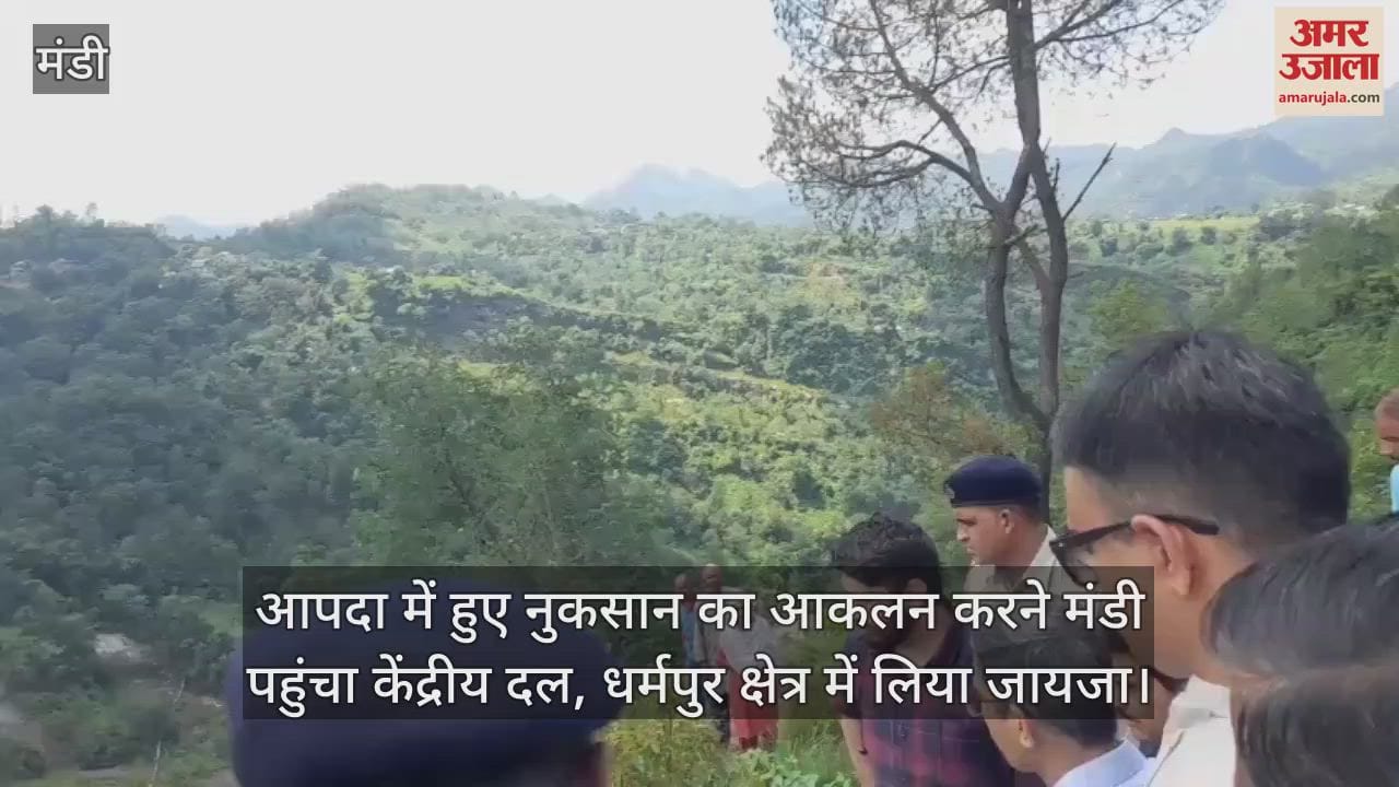 Central team reached Mandi to assess the damage caused by the disaster, took stock in Dharampur area