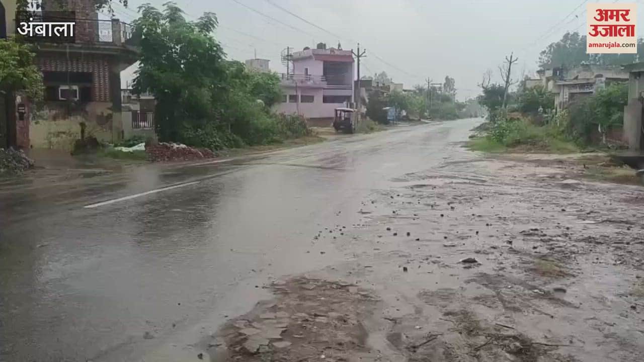 weather has become pleasant in Ambala due to the rain since morning