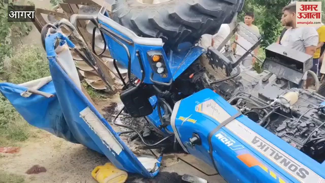Farmer walking on foot dies after tractor overturns