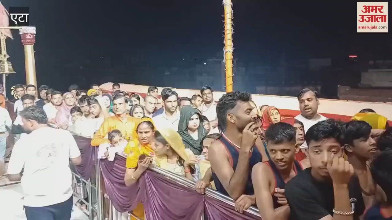 flood of faith at the Kailash temple of Etah