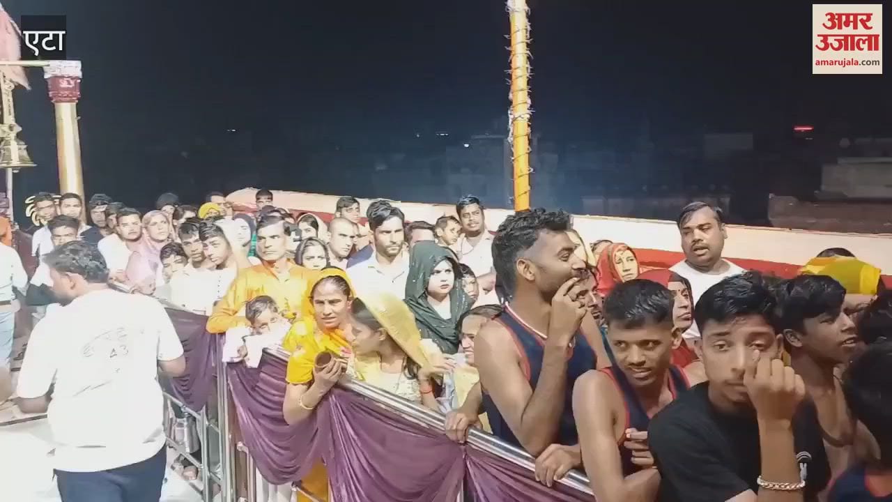 flood of faith at the Kailash temple of Etah
