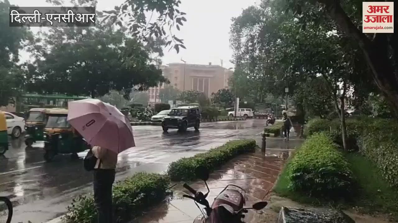 After day s humidity rained in evening in many areas of Delhi