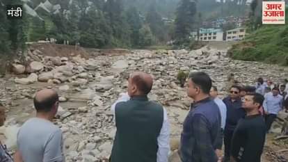 Mandi Inter-ministerial central team reached Saraj to assess the damage caused by the disaster