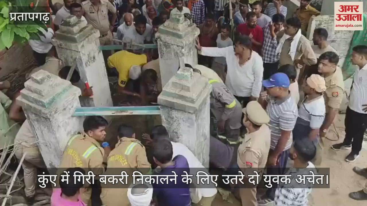 Two youths who went down to rescue a goat that had fallen into a well became unconscious, police and fire brigade reached the spot