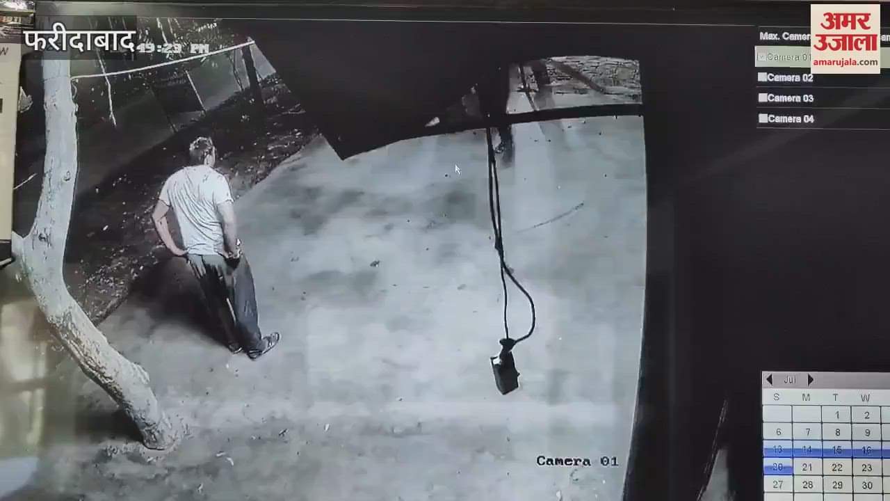 A person attacked in Sunped village of Faridabad due to old enmity incident captured on CCTV