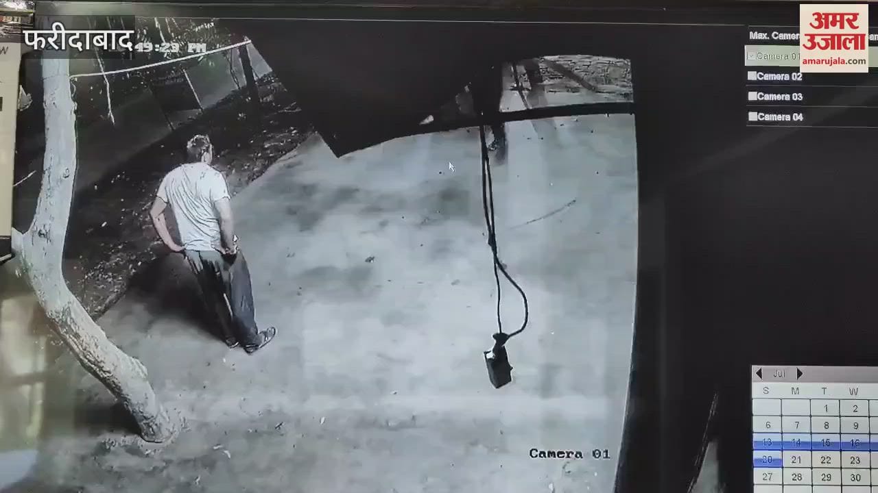 A person attacked in Sunped village of Faridabad due to old enmity incident captured on CCTV