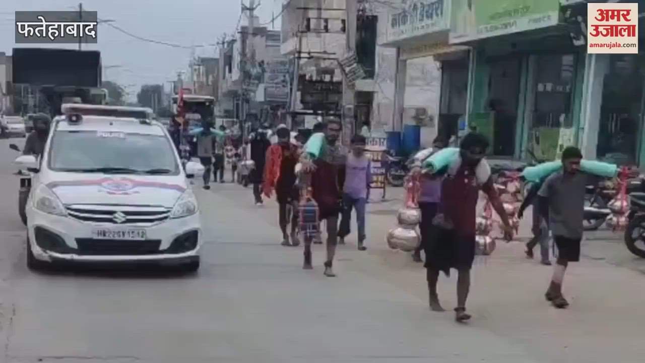 Police is providing security to the camps of Kanwariyas in Tohana