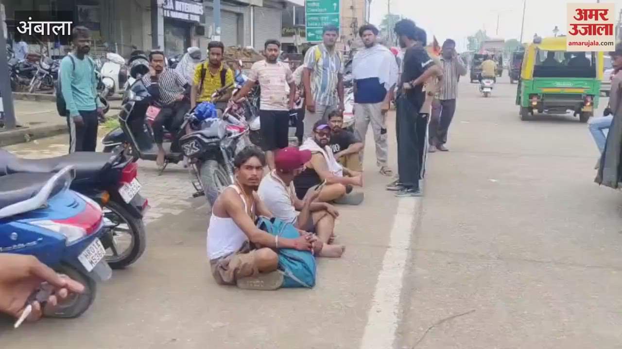 Police fined kanwariyas for bursting crackers from bikes in Ambala