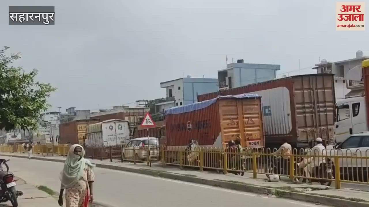 Saharanpur: 5 km long jam on Muzaffarnagar highway, traffic police had to struggle