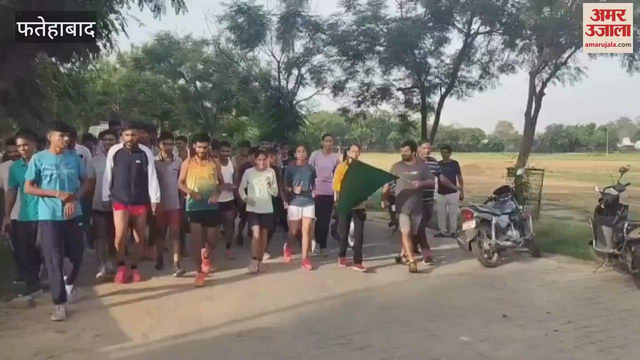 Yogesh and Renu got first place in marathon in Fatehabad