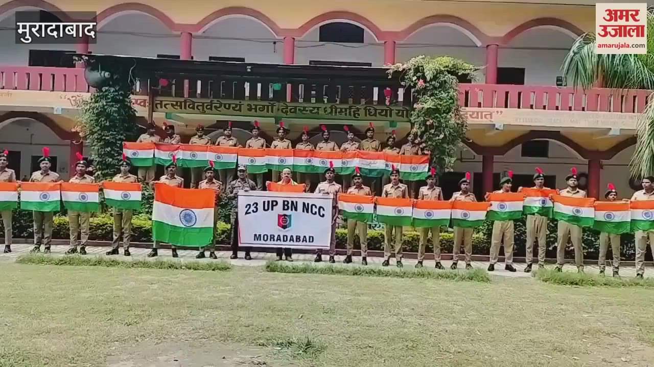 Programme in honour of the tricolour at Maharaja Agrasen College, NCC cadets paid homage