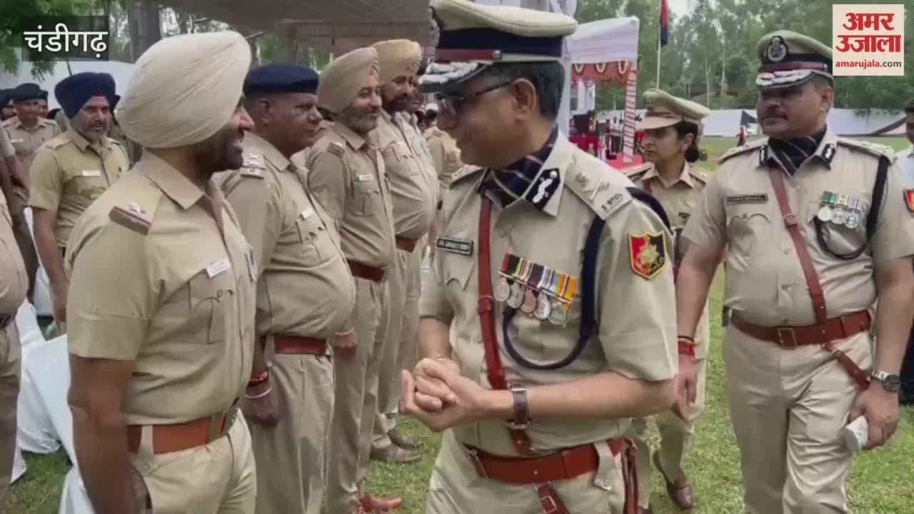 Chandigarh DGP Dr. Sagar Preet Hooda Joined Welcome Parade In Police Line