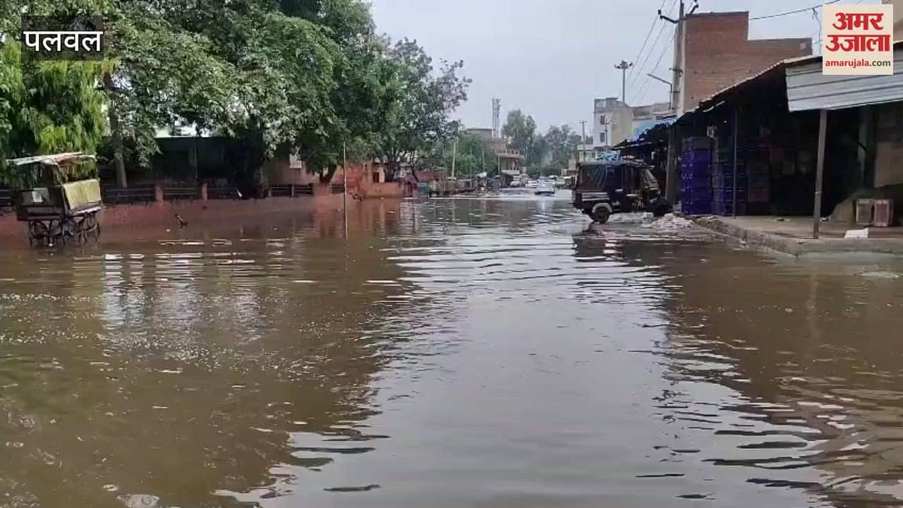 Waterlogging at many places due to rain in Palwal