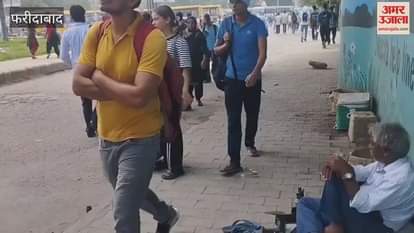 Roadways buses were run for the candidates who came to take the CET exam in Faridabad