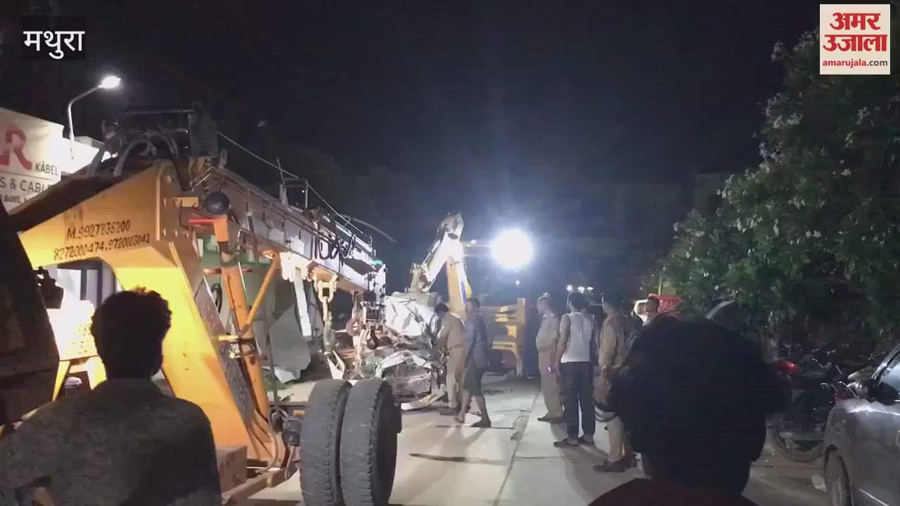Truck ran over car two people died in mathura