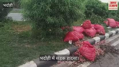 Bhadohi road accident after Two trucks collide two killed