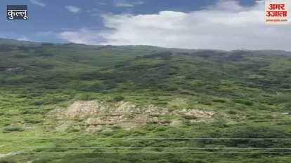 Kullu The hill behind Darmedha village collapsed see the scene in the video
