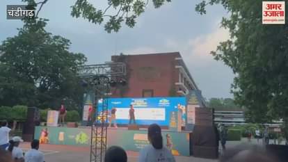 Marathon on Kargil Vijay Diwas in Chandigarh, participants did Zumba dance before running