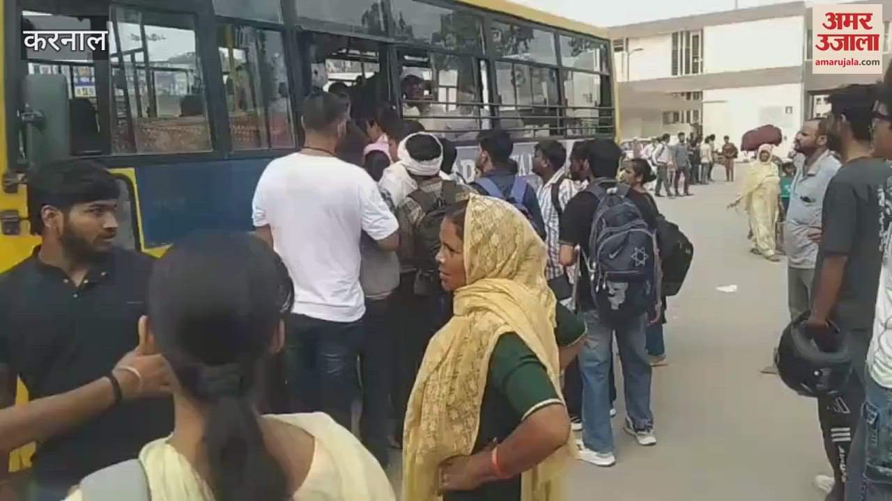 Roadways buses fell short for CET 2025 exam in Karnal, Sunday's candidates also reached on Saturday