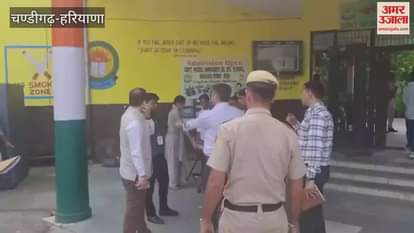 Haryana Staff Selection Commission Chairman Himmat Singh inspected the CET examination centers