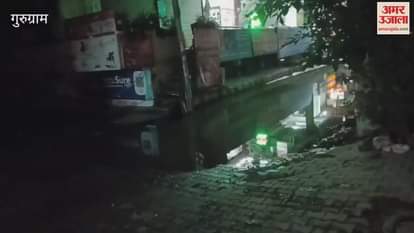 Water filled in Housing Board Colony located in Patel Nagar Gurugram