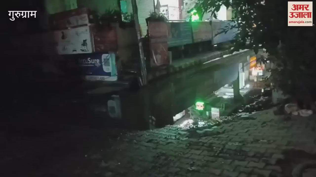 Water filled in Housing Board Colony located in Patel Nagar Gurugram