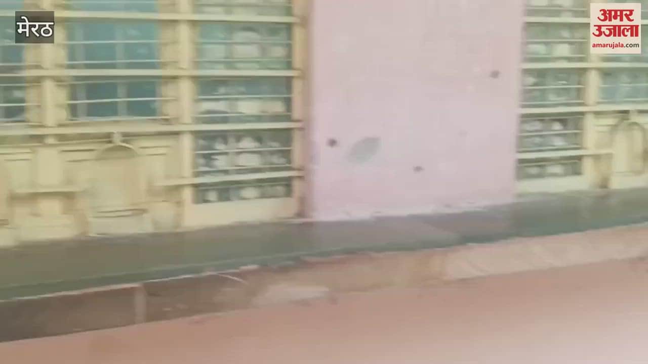 Meerut: Crowd in the university campus, confidential department window closed, students are getting worried